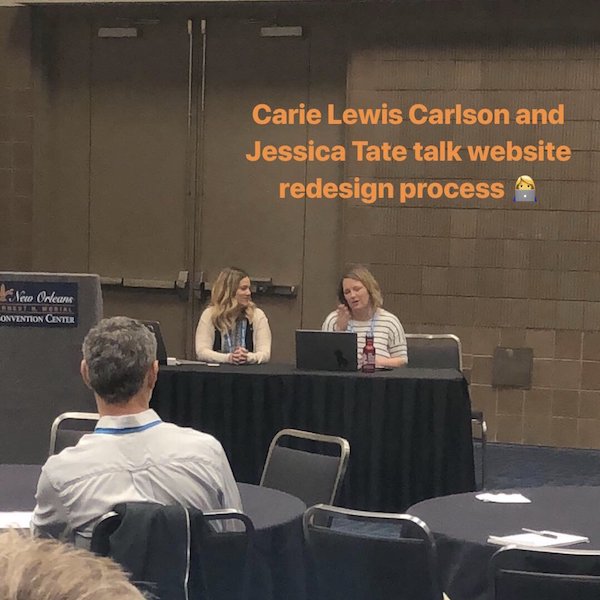 Carie and Jessica talk redesign
